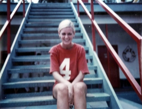 Cathy Cooper at Gwinn Island Pool 1