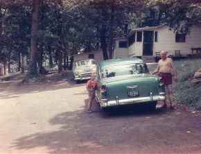 Me & Grandpa at cabin 17